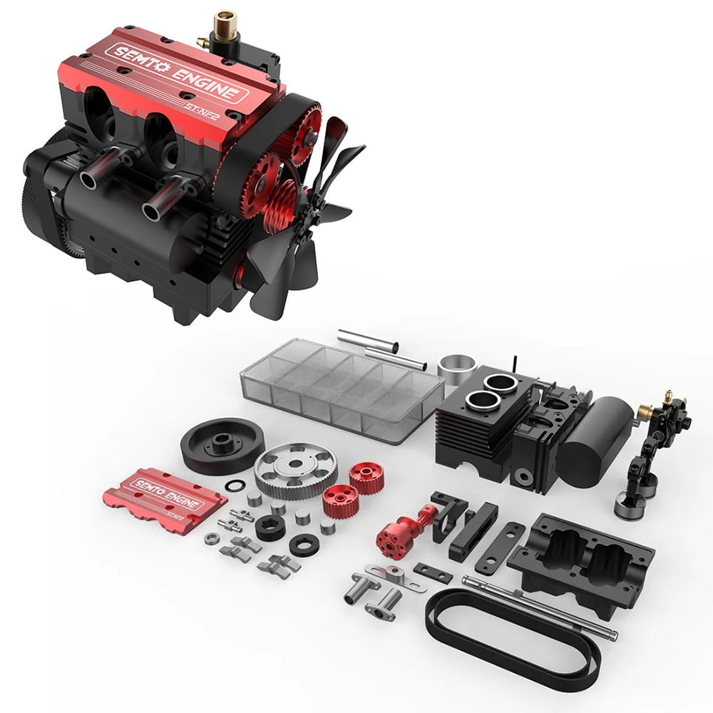 Rc Inline Engine FS-L200AC Nitro Internal Combustion Engine Model Kit | Inline 2 ...